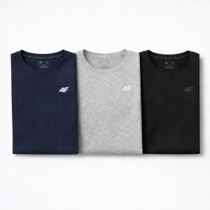 T-SHIRT DAMSKI 4F KOSZULKA SPORTOWA ZESTAW KOMPLET 3 SZTUKI L F3306 SS26