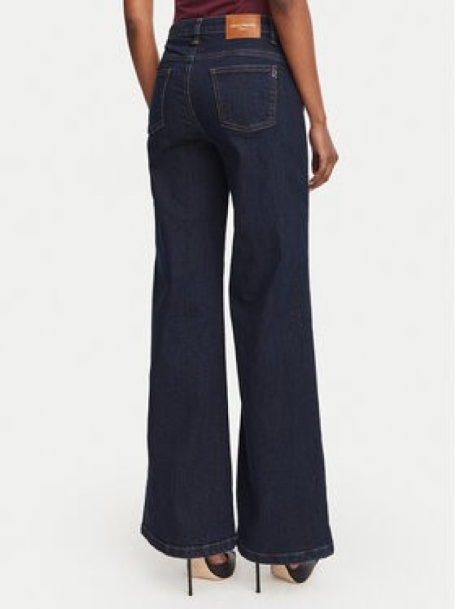 Rinascimento Jeansy CFC0129938003 Granatowy Wide Leg