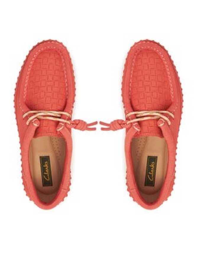 Clarks Półbuty Torhill Bee 26181187 Koralowy