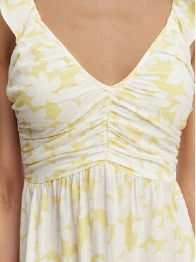 Vero Moda Sukienka letnia Dichte 10341603 Żółty Regular Fit