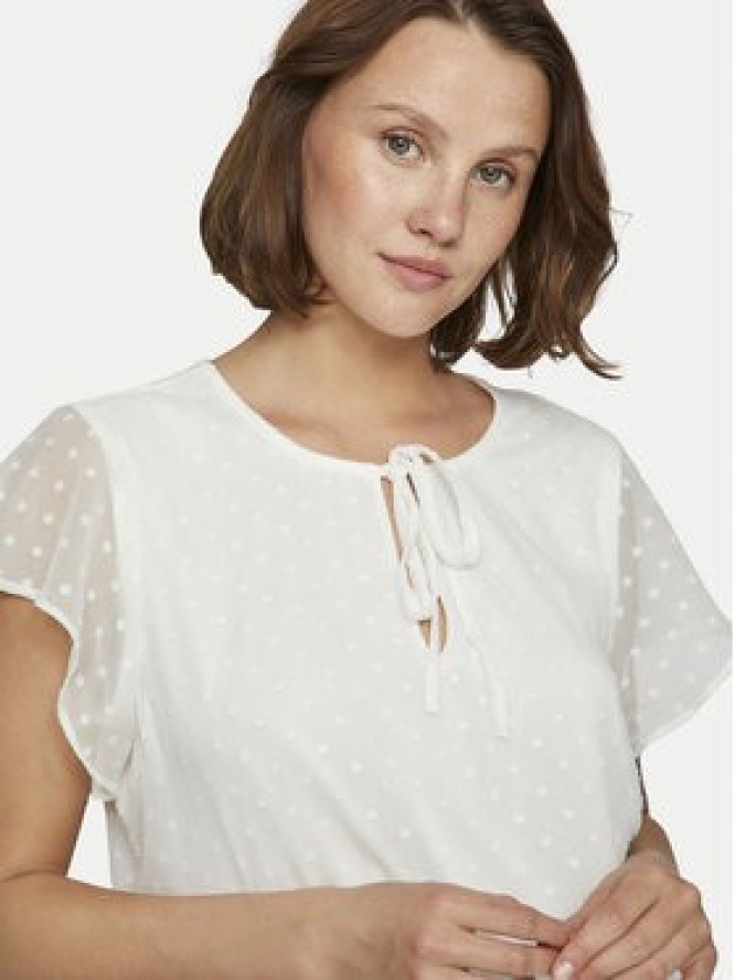 Vila Bluzka Edee 14100340 Biały Regular Fit