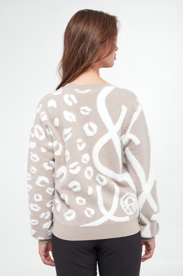 Sweter damski ze zwierzęcym wzorem SPORTALM