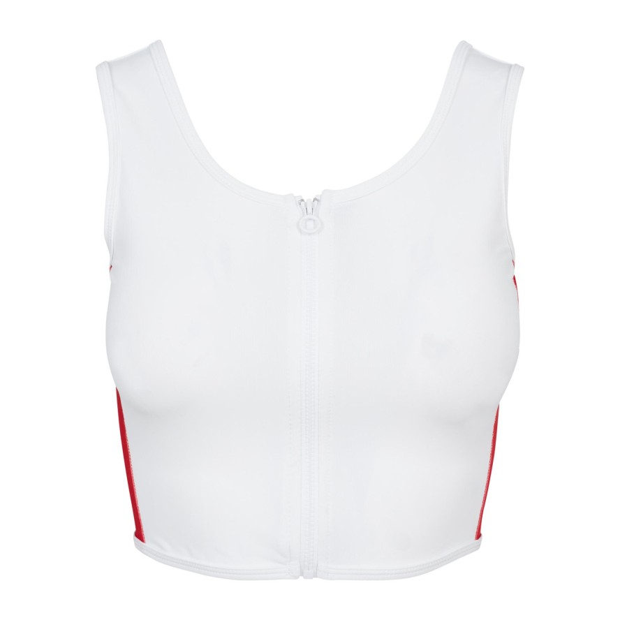 Damski crop top Urban Classic Stripe zip