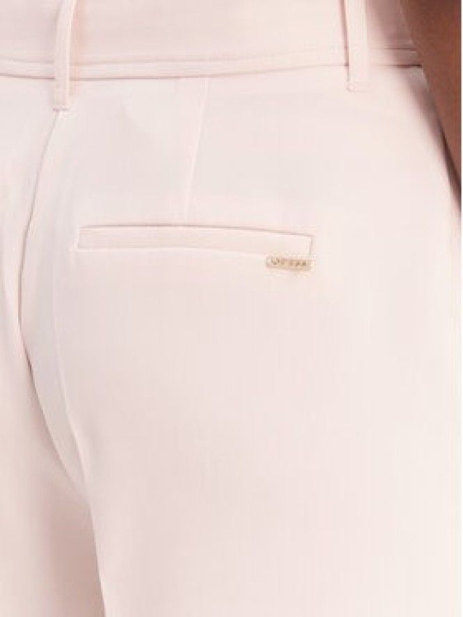 Guess Spodnie materiałowe W6RB02 WH9Y2 Różowy Regular Fit