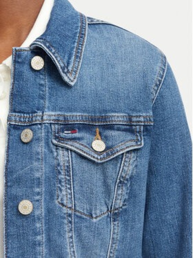Tommy Jeans Kurtka jeansowa Trucker DW0DW22898 Niebieski Slim Fit