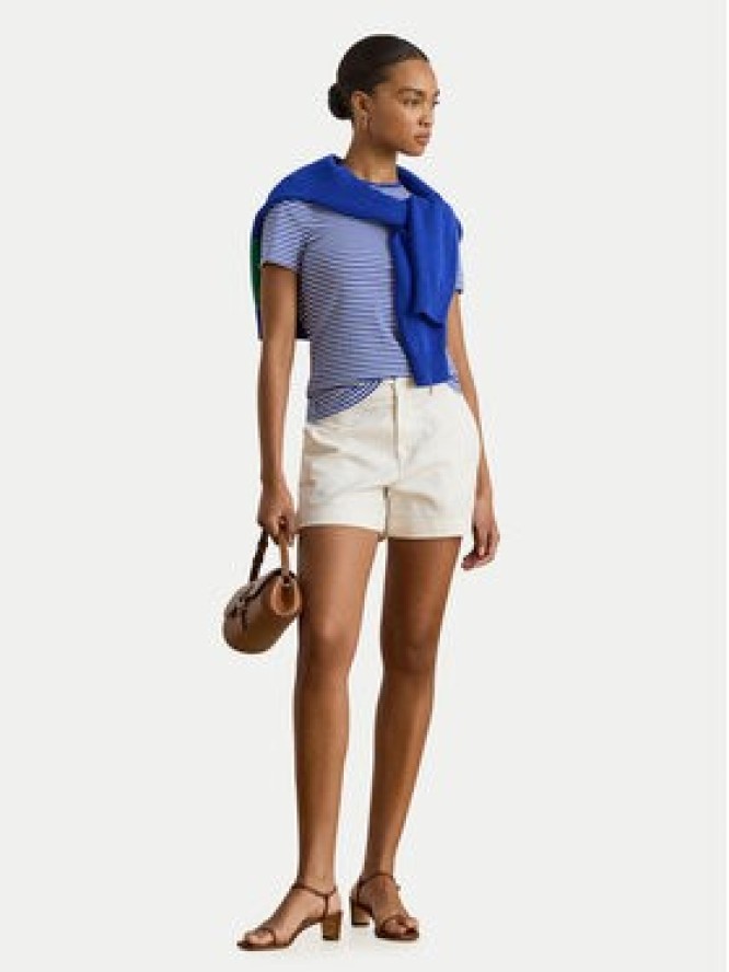 LAUREN RALPH LAUREN T-Shirt 200P03721004 Niebieski Slim Fit