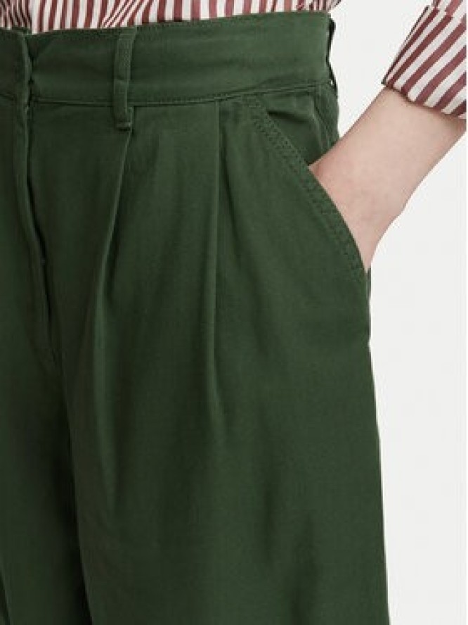 Weekend Max Mara Spodnie materiałowe Bacca 2625136111 Khaki Relaxed Fit