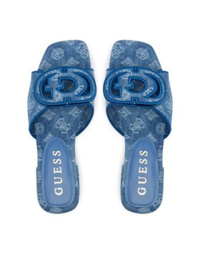 Guess Klapki FLJTSE DEN19 Niebieski