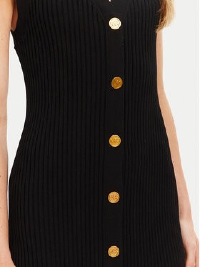 MICHAEL Michael Kors Sukienka dzianinowa MT5832533D Czarny Slim Fit