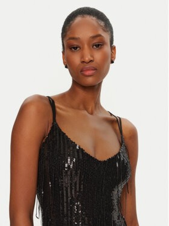 Rinascimento Sukienka wieczorowa CFC0121687003 Czarny Regular Fit