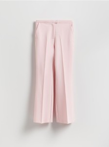 Spodnie z kantem - pastelowy róż