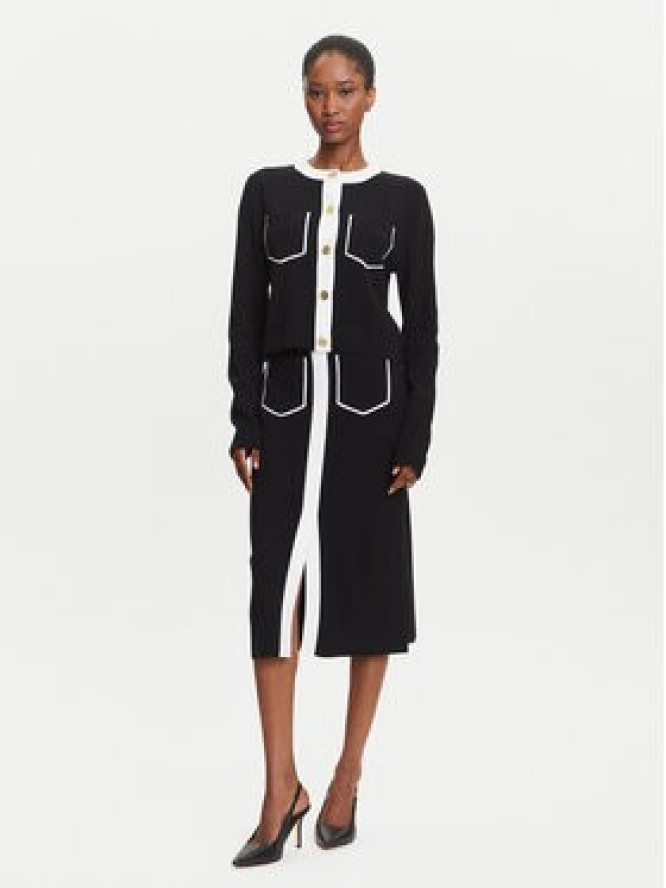 KARL LAGERFELD Kardigan A3W18029 Czarny Regular Fit