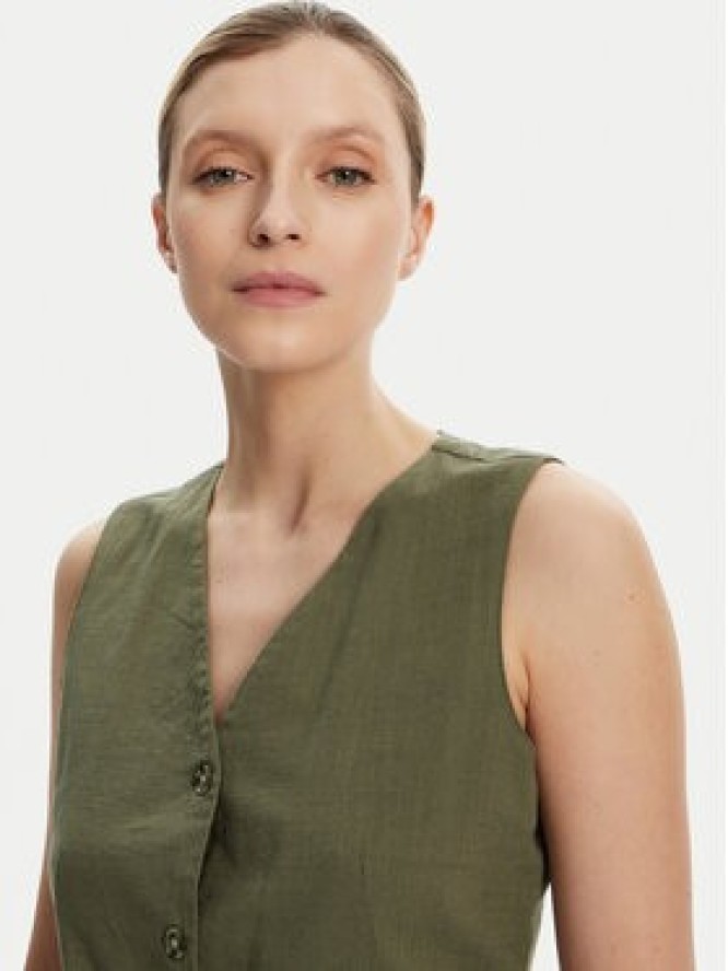 Vero Moda Kamizelka Caia 10333795 Zielony Regular Fit