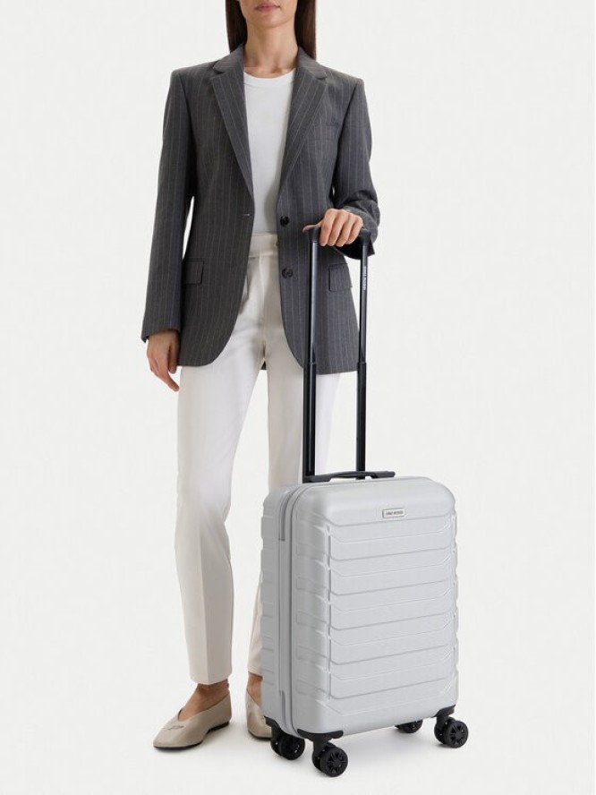 GINO ROSSI Walizka kabinowa CEO-GIN-S-003-05-SILVER2 Srebrny