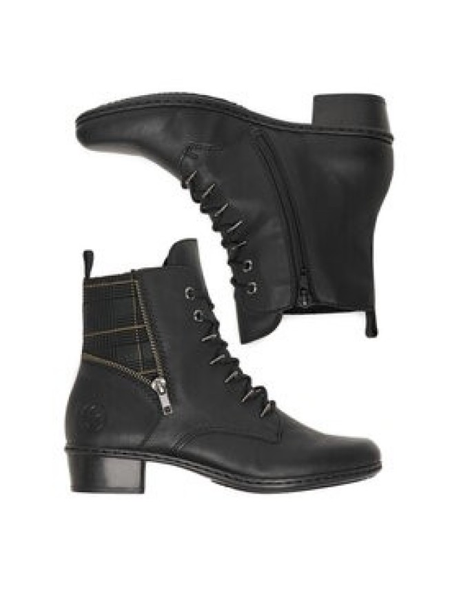 Rieker Botki Y0700-01 Czarny