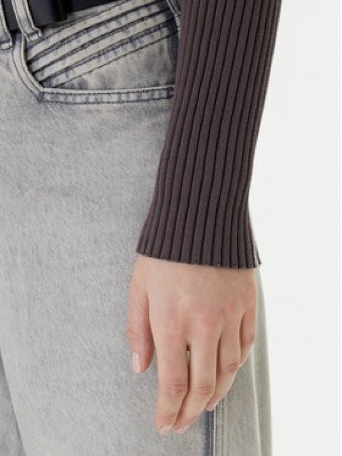 Tommy Jeans Sweter DW0DW22036 Brązowy Slim Fit