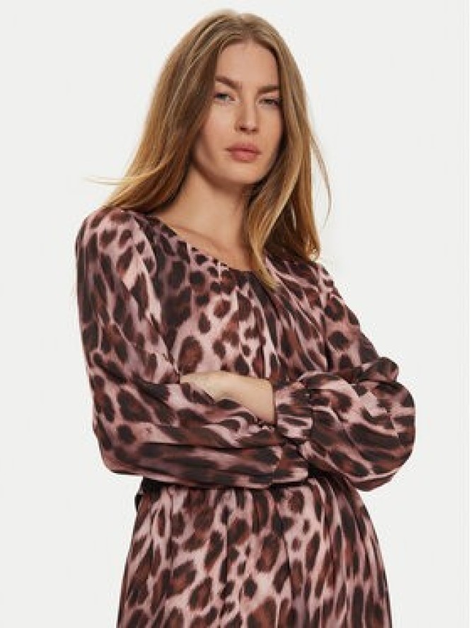 Rinascimento Sukienka codzienna CFC0121279003 Brązowy Slim Fit