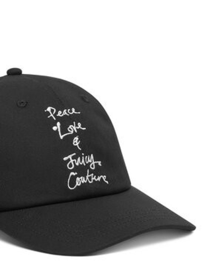 Juicy Couture Czapka z daszkiem Peace Love And Juicy JCAWH225703 Czarny