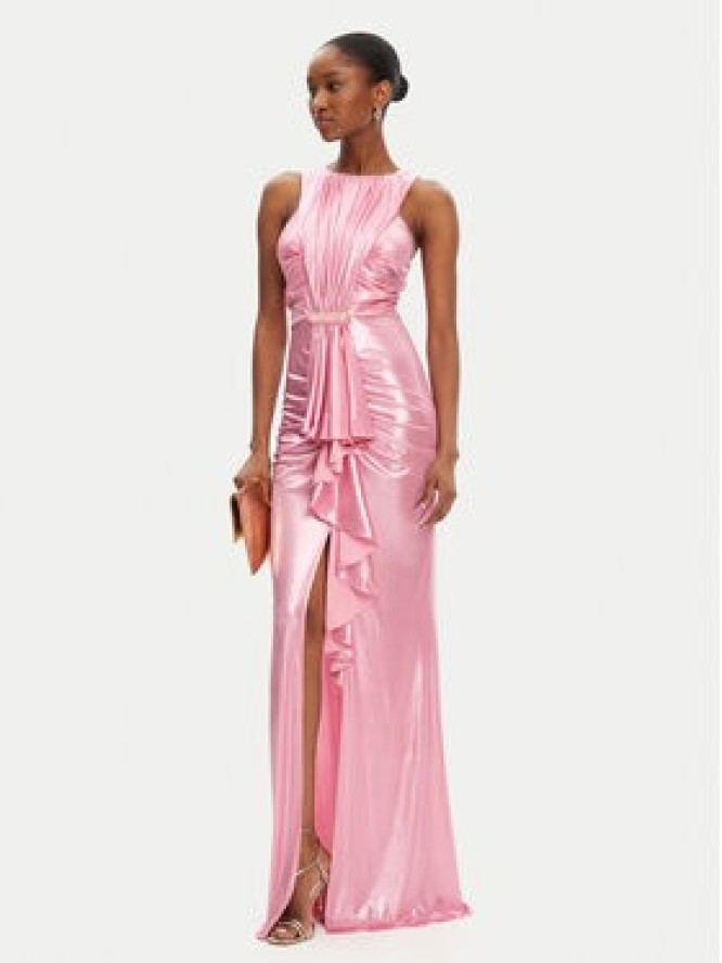 Babylon Sukienka wieczorowa MF0204 Różowy Regular Fit