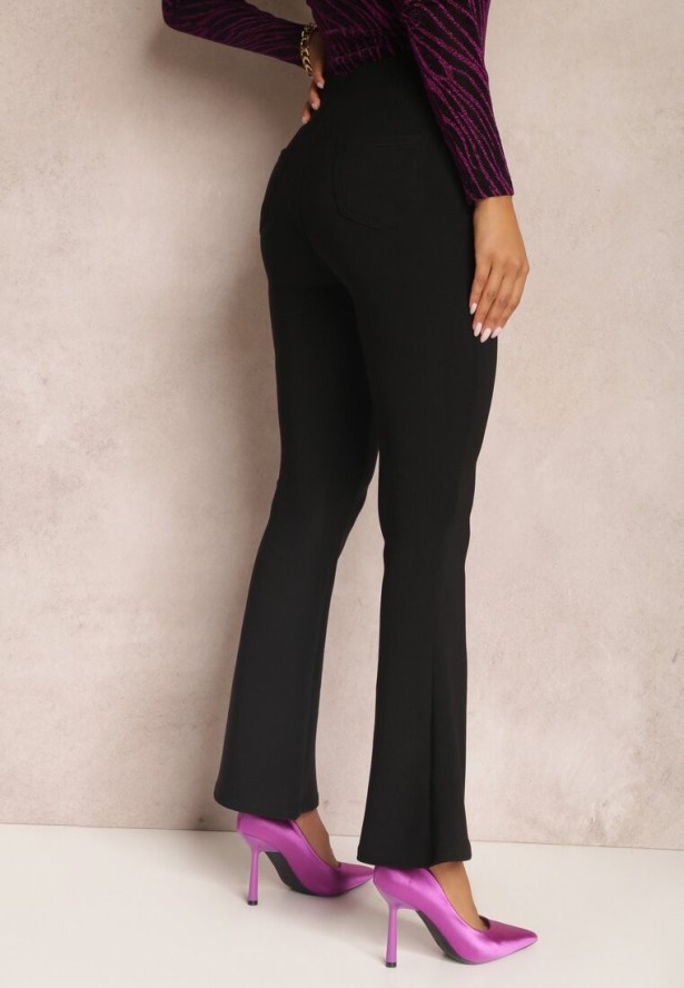 Czarne Spodnie Dzwony Fingen