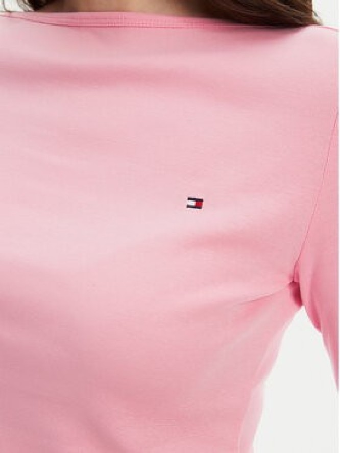 Tommy Hilfiger Bluzka New Cody WW0WW40589 Różowy Slim Fit