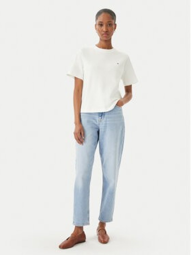 Tommy Hilfiger T-Shirt WW0WW49646 Biały Boxy Fit