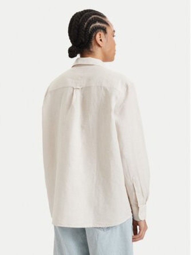 Tommy Jeans Koszula DW0DW22209 Beżowy jasny Relaxed Fit