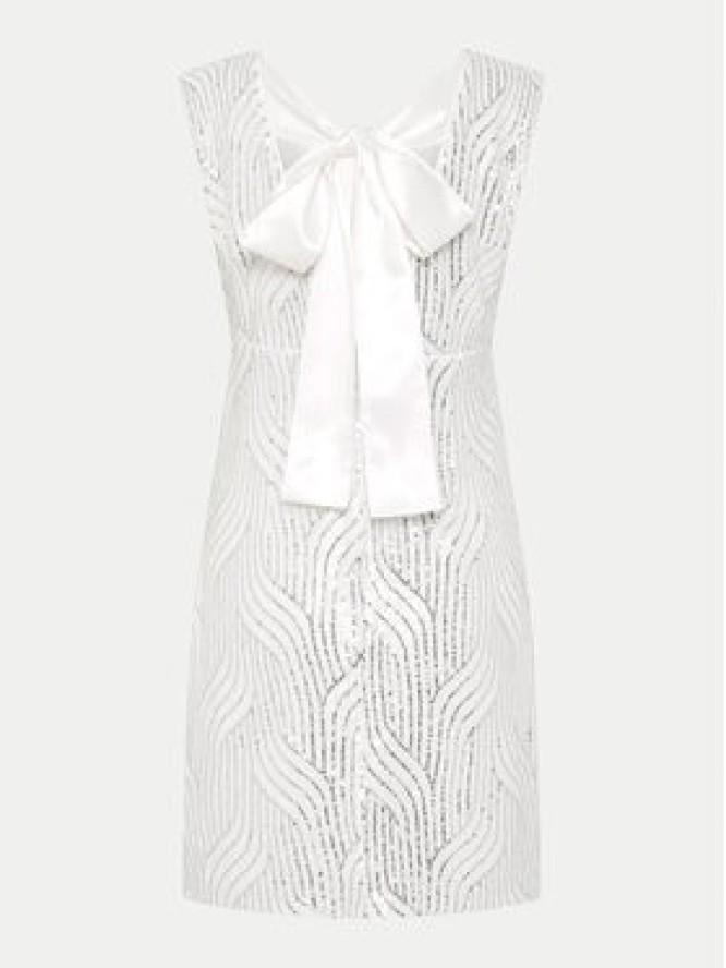 YAS Sukienka koktajlowa Olga 26036725 Srebrny Regular Fit