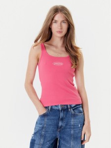 Guess Jeans Top W5YP35 KA0H1 Różowy Regular Fit