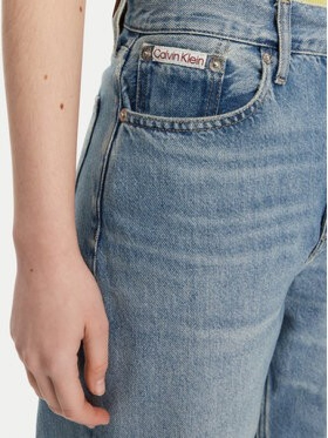 Calvin Klein Jeans Jeansy J20J225604 Niebieski Straight Fit