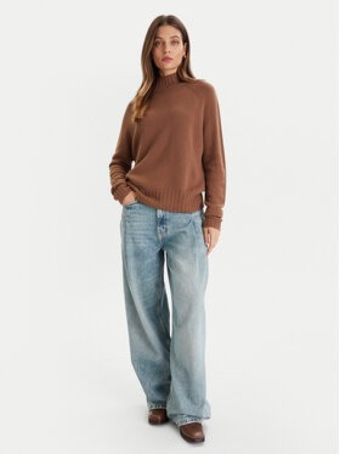 ViCOLO Sweter 77050F Brązowy Regular Fit