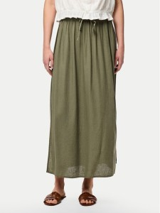 Pieces Spódnica midi Pia 17151888 Zielony Regular Fit