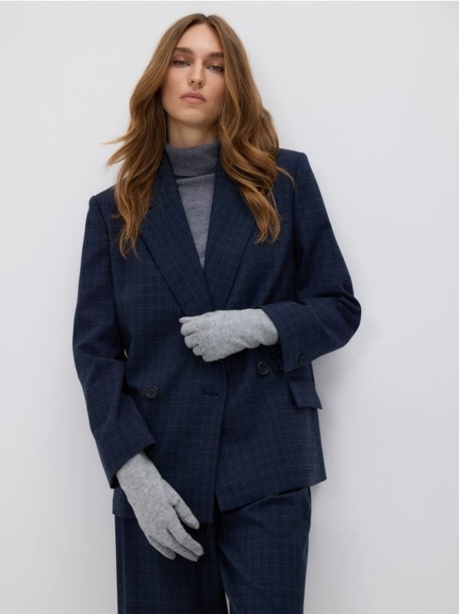 Rękawiczki z wełną - ciemnoszary