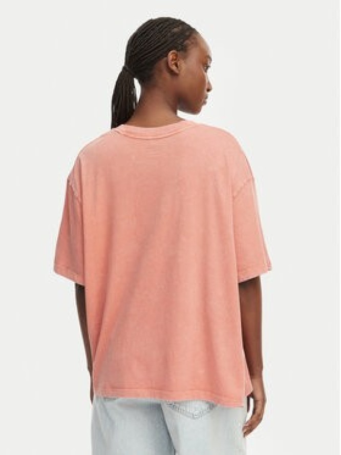 Roxy T-Shirt Talloversize Washed ERJZT06081 Pomarańczowy jasny Loose Fit