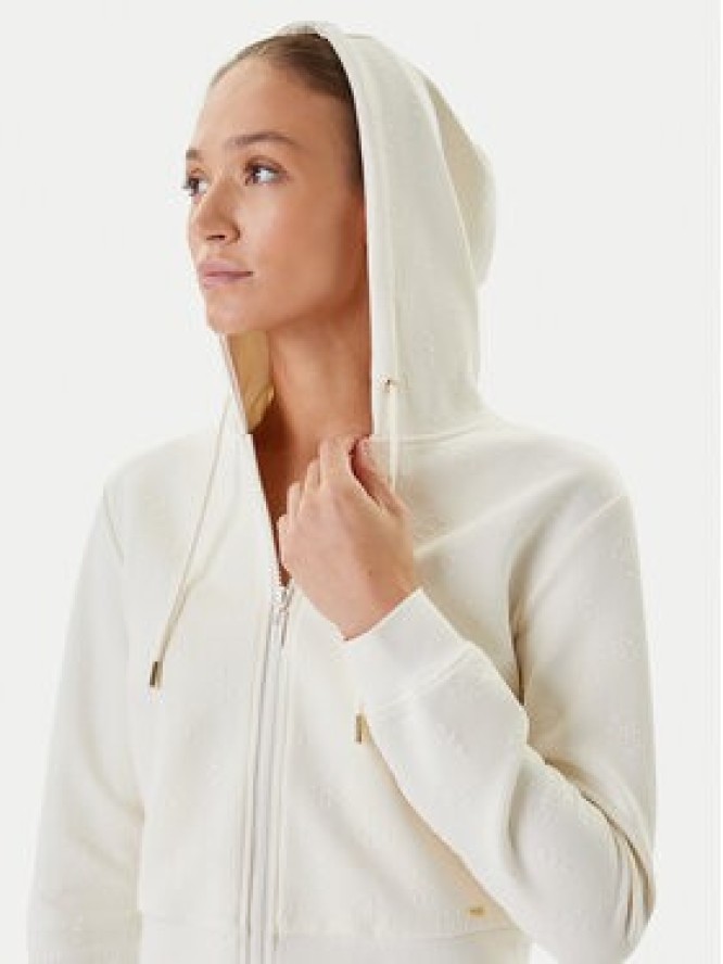 Guess Bluza V5YQ06 KBSL2 Écru Regular Fit