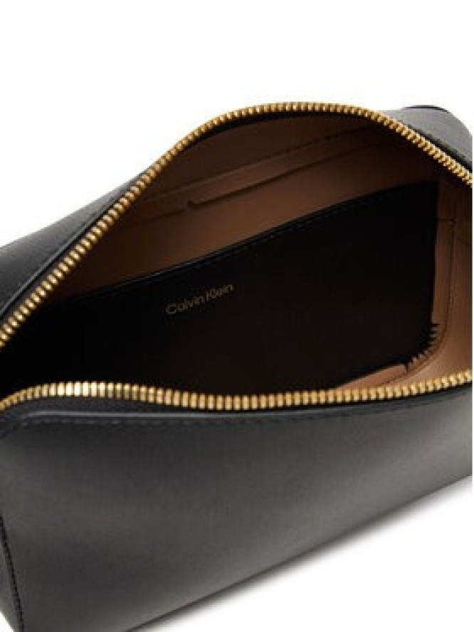 Calvin Klein Torebka Foil Logo Elongated Camera Bag LV04F3276G Czarny