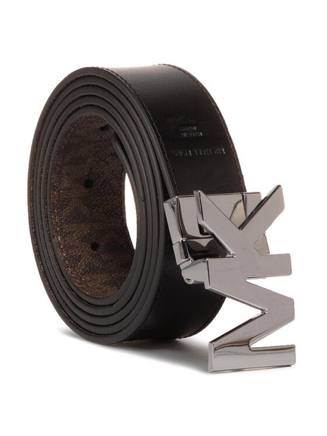 MICHAEL Michael Kors Pasek Damski 34mm Ctfr Mk Buckle Belt 39H9LBLY1U Brązowy