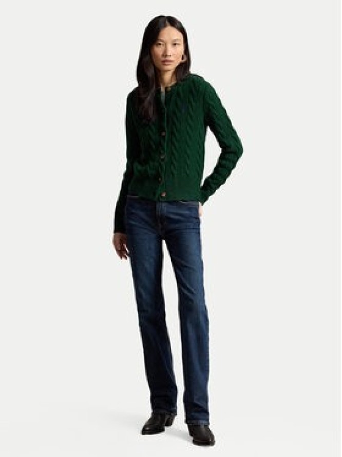 Polo Ralph Lauren Kardigan 211972104503 Zielony ciemny Slim Fit