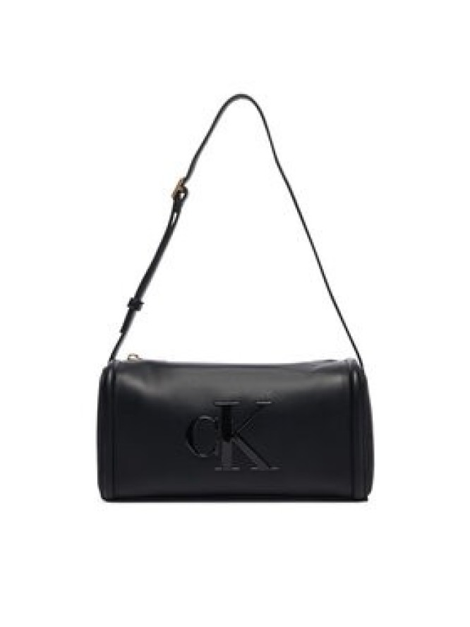 Calvin Klein Torebka Bold Ck Slouchy Shoulder Bag LV04F3894G Czarny