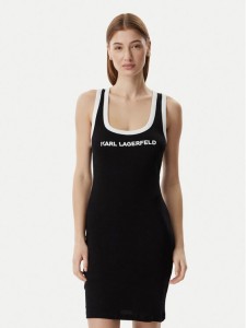 KARL LAGERFELD Sukienka codzienna B2W46087 Czarny Slim Fit