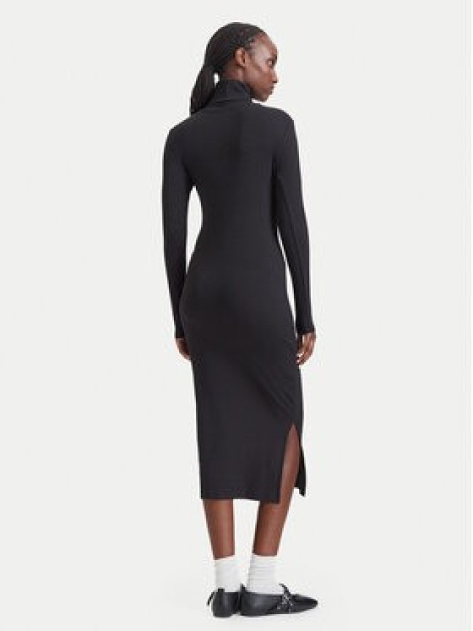 Tommy Jeans Sukienka dzianinowa Bodycon DW0DW23320 Czarny Slim Fit