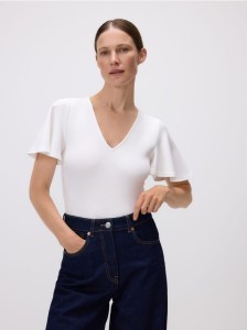 Body z dodatkiem modalu - biały