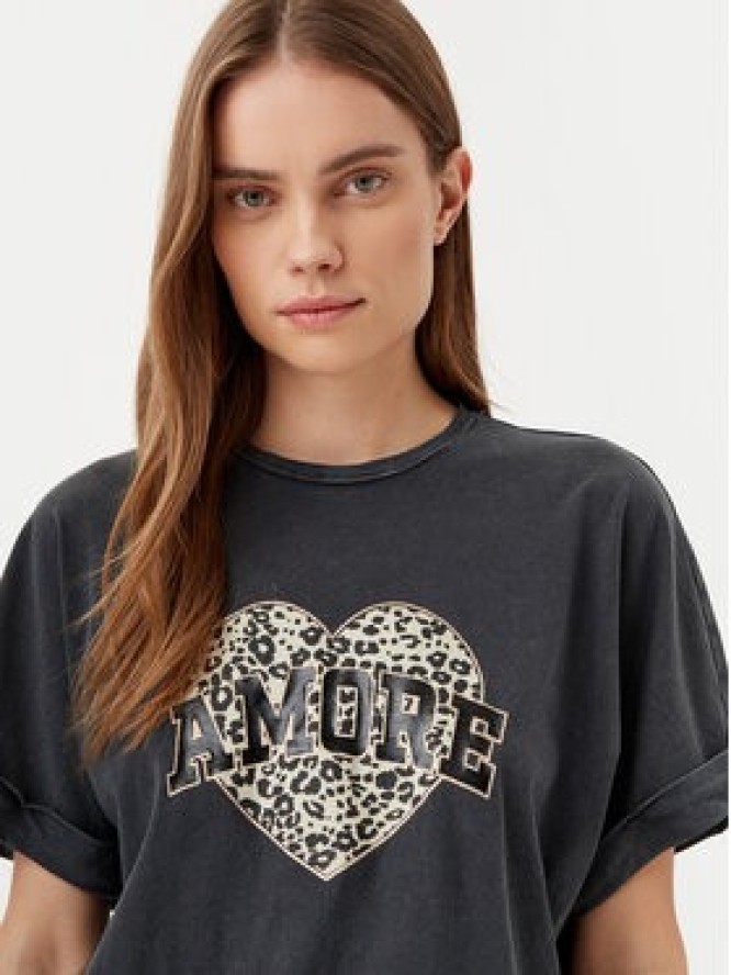 ONLY T-Shirt Lucy 15339887 Czarny Loose Fit