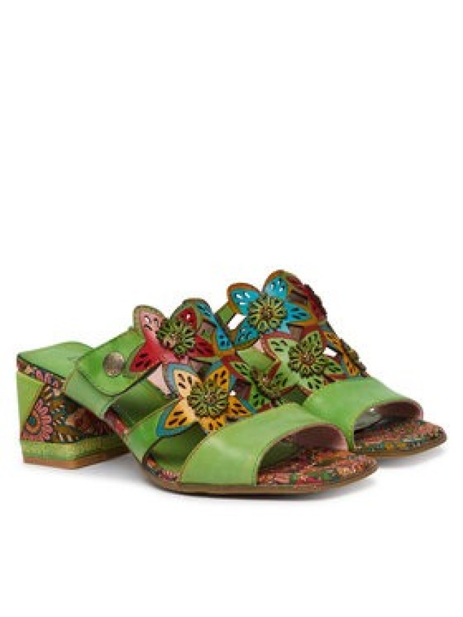 Laura Vita Klapki Jacqueso 09 Zielony