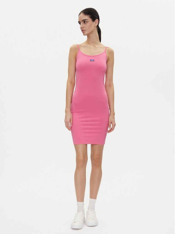 HUGO Sukienka codzienna Narya 50538896 Różowy Slim Fit