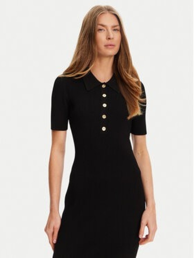 MICHAEL Michael Kors Sukienka dzianinowa MT5832333D Czarny Slim Fit