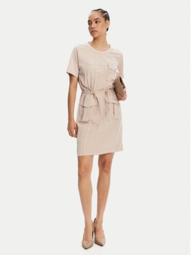 Liu Jo Sport Sukienka codzienna TA5128 T2921 Beżowy Regular Fit