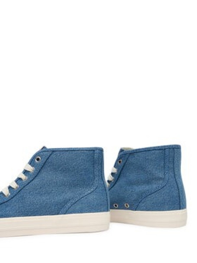 Tommy Jeans Sneakersy Archive Y2K Denim Mid Cut EN0EN03075 Niebieski