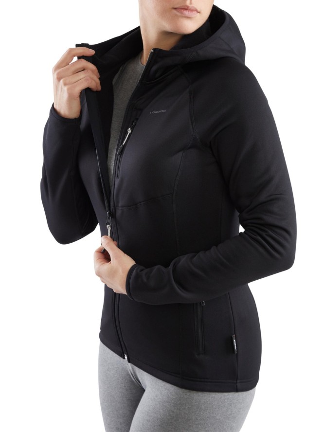 Bluza trekkingowa techniczna damska Viking Jukon Hoodie z kapturem na zamek
