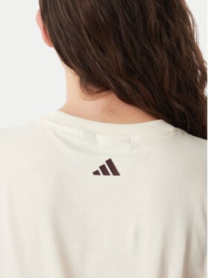 adidas T-Shirt Fram Rio Graphic KR0280 Kremowy Regular Fit